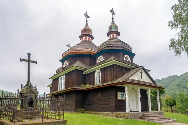 View Wooden Church Blessed Virgin Byn Nizny Komarnik Slovakien — Stockfoto