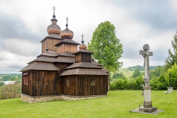 Dobroslava Slowakei Juni 2020 Blick Auf Die Holzkirche Paraskeva Dorf — Stockfoto
