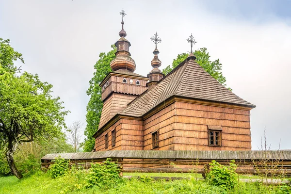 View Wooden Church Saint Michael Ärkeängel Fricka Slovakien — Stockfoto