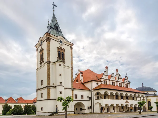 Veduta Municipio Vecchio Nella Piazza Del Maestro Pavol Levoca Slovacchia — Foto Stock