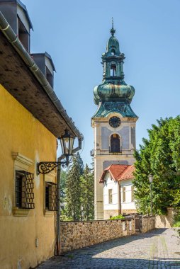 Banska Stiavnica 'dan Eski Kale Kulesi' ne bakın - Slovakya