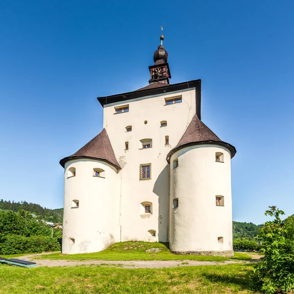 Vista Para Novo Castelo Banska Stiavnica Eslováquia — Fotografia de Stock