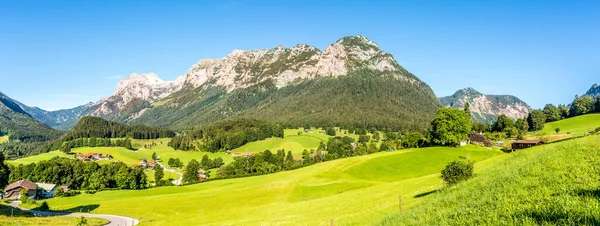 Vue Panoramique Sur Nature Près Ramsau Bavière Allemagne — Photo