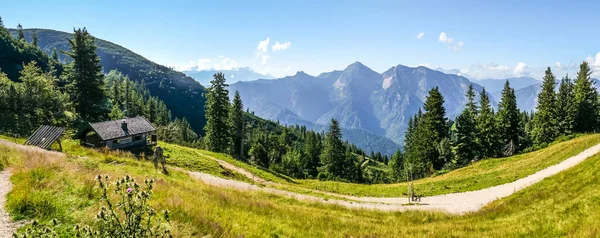 Panoramic View Rauchsberg Panoramic Trail Ruhpolding Germany — Stock Photo, Image