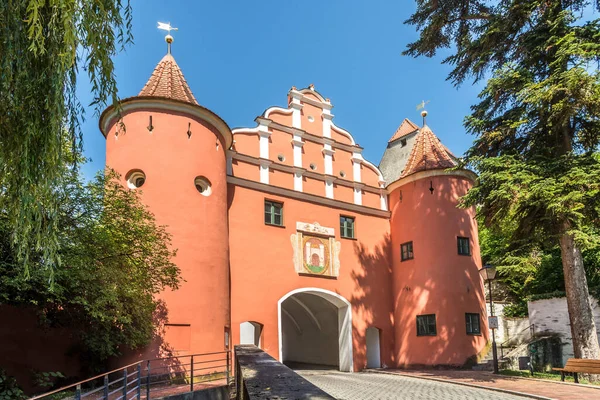 Vista Para Portão Superior Neuburg Der Donau Alemanha — Fotografia de Stock