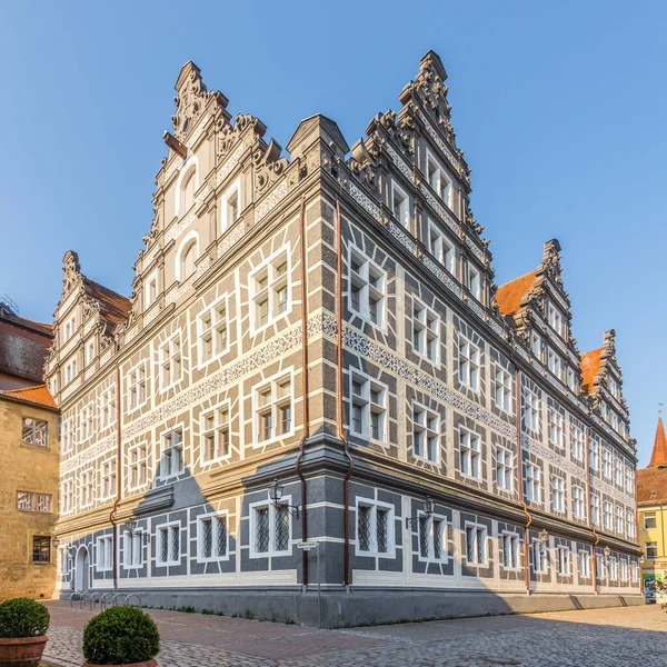 Ansbach August 2020 Blick Auf Das Haus Den Straßen Von — Stockfoto