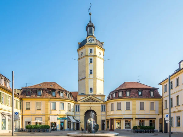 Ansbach Alemania Agosto 2020 Vista Torre Herrider Con Puerta Ansbach —  Fotos de Stock