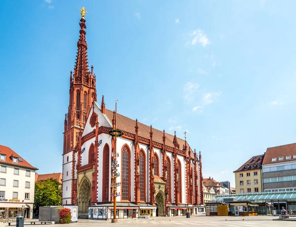 Wurzburg August 2020 Blick Auf Die Marienkapelle Würzburg Würzburg Ist — Stockfoto