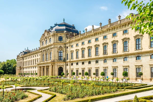 Widok Budynek Rezydencji Wurzburgu Niemcy — Zdjęcie stockowe