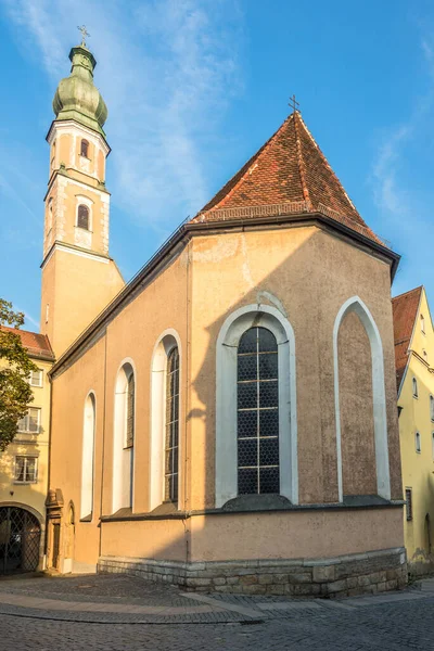 Άποψη Της Εκκλησίας Του Dreifaltigkeit Στο Straubing Γερμανία — Φωτογραφία Αρχείου
