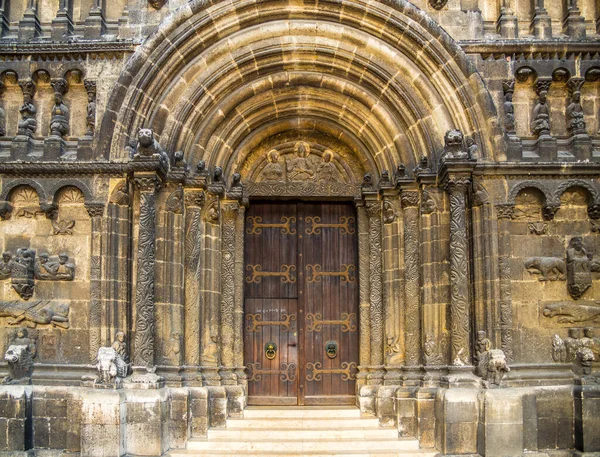 Blick Auf Das Portal Des Schottischen Klosters Regensburg — Stockfoto