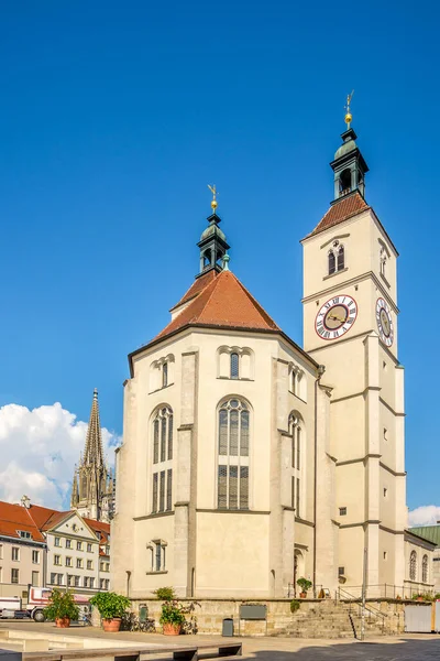 Vista Iglesia Evandélica Ratisbona Alemania —  Fotos de Stock