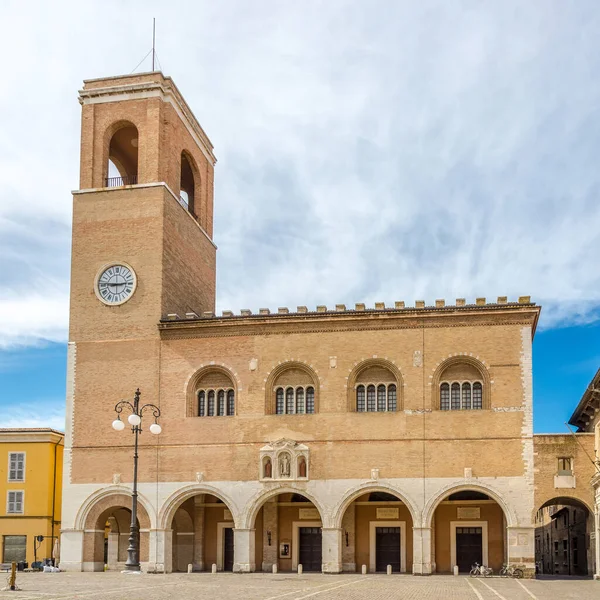 Utsikt Över Teaterbyggnaden Staden Fano Italien — Stockfoto