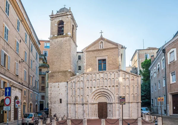 Ancona Włochy Wrzesień 2020 Widok Kościół Santa Maria Della Piazza — Zdjęcie stockowe
