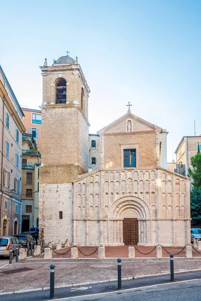 Pohled Kostel Santa Maria Della Piazza Anconě Itálie — Stock fotografie