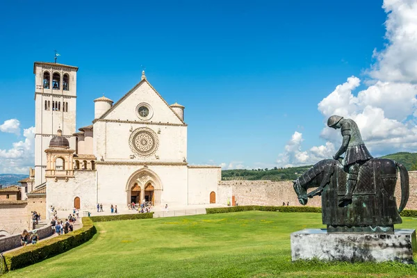 Assisi Talya Eylül 2020 Assisi Deki San Francesco Bazilikası Bakın — Stok fotoğraf