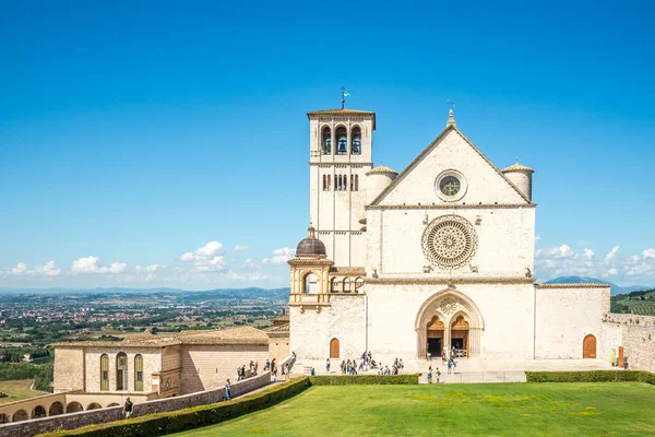 Assisi Itálie Září 2020 Pohled Baziliku San Francesco Assisi Assisi — Stock fotografie