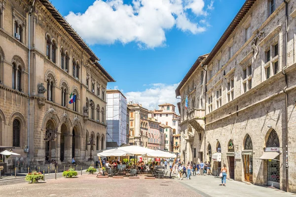 Perugia Włochy Wrzesień 2020 Ulicach Perugii Perugia Jest Stolicą Obu — Zdjęcie stockowe