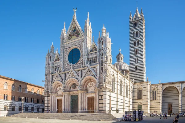 Siena Itália Setembro 2020 Vista Catedral Santa Maria Assunta Assunção — Fotografia de Stock