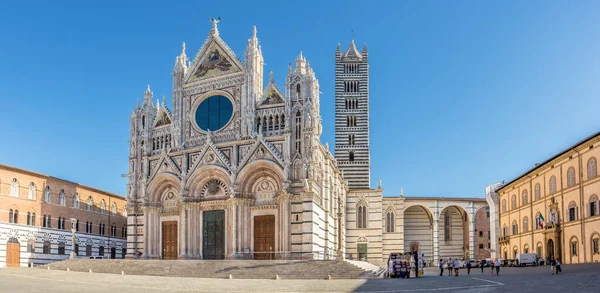 Siena Italy Сентября 2020 Панорамный Вид Успенский Собор Сиене Сиена Стоковое Фото