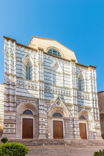 Vista Edificio Del Baptisterio San Juan Siena Italia —  Fotos de Stock