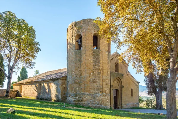 Vue Église San Modesto San Vito Près Corsignano Italie — Photo