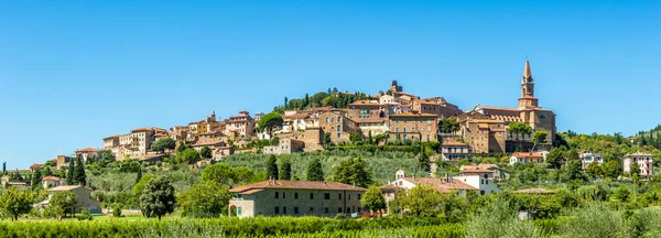 Panoramatický Výhled Město Castiglion Fiorentino Itálii — Stock fotografie