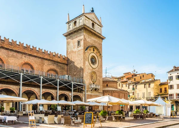 Mantua Italien September 2020 Visa Vid Det Automatiska Klocktornet Mantua — Stockfoto