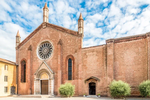 Άποψη Της Εκκλησίας Του Αγίου Φραγκίσκου Στη Μάντοβα Μάντοβα Ιταλία — Φωτογραφία Αρχείου
