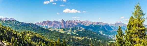 Vista Panorâmica Passe Valparola Dolomites Tirol Sul Itália — Fotografia de Stock