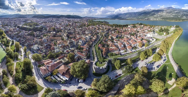 Janina Grecja Antenowe Panorama Fotografii Zdjęcie Stockowe