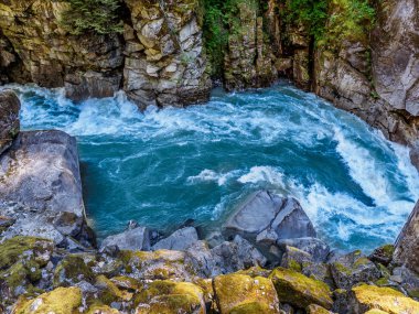Dağ nehir ile vahşi rapids