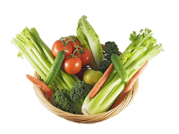 Cesta con verduras — Foto de Stock