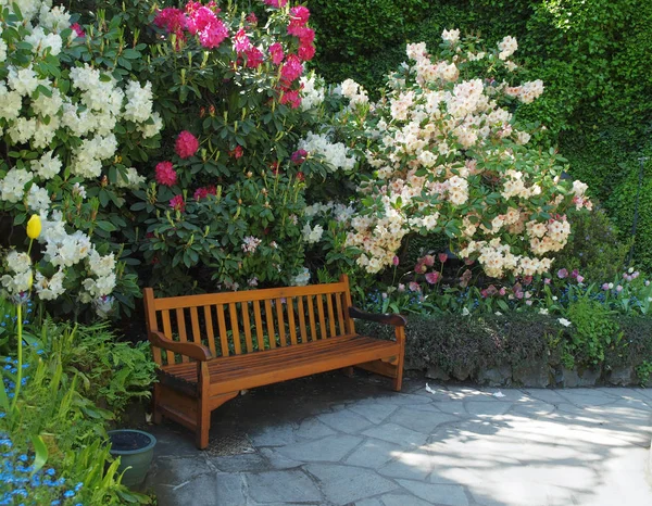 Garden bench — Stock Photo, Image