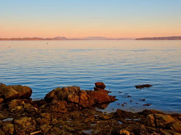 Coucher de soleil sur la rive de Sidney — Photo