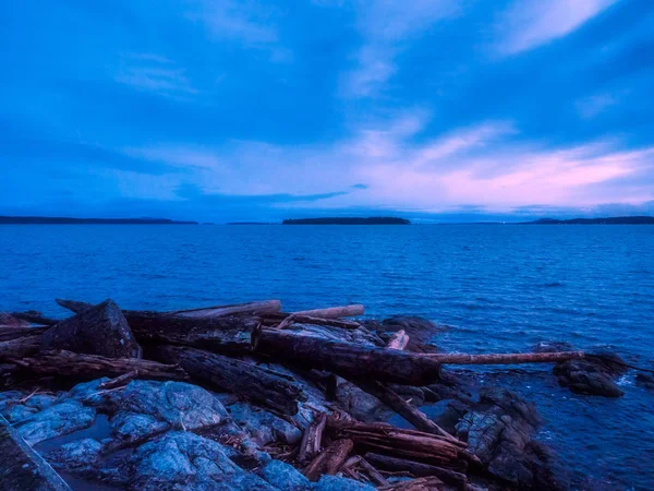 Захід сонця на березі Сідні — стокове фото