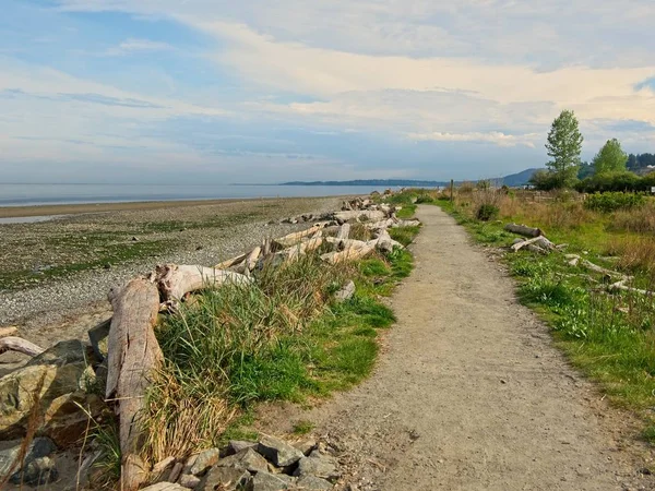 Plage vue sur l'île — Photo