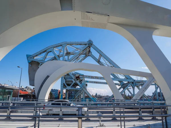 Ancien et nouveau pont à Victoria BC — Photo