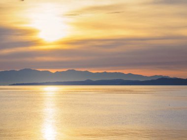 Ogden Point Breakwater gün batımı, Victoria BC