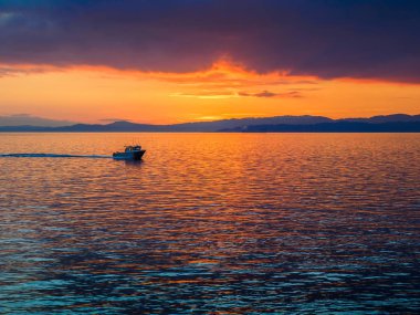 Ogden Point Breakwater gün batımı, Victoria BC