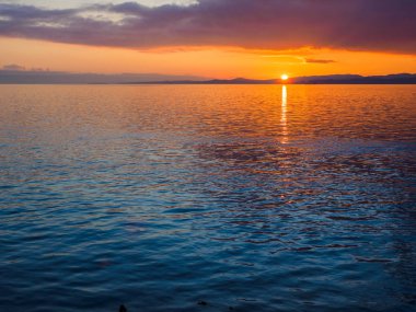 Ogden Point Breakwater gün batımı, Victoria BC