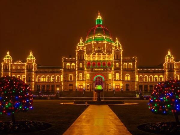 Edificio legislativo di Victoria BC, capitale della Columbia Britannica — Foto Stock