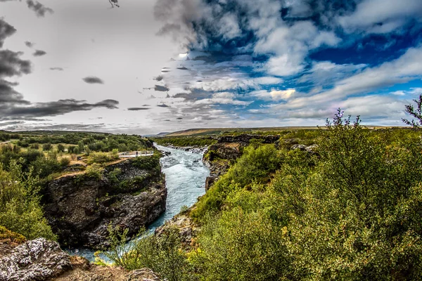 Skogafoss Wodospad Islandii Jest Niesamowity Warto Będzie Górze Ponad 500 — Zdjęcie stockowe