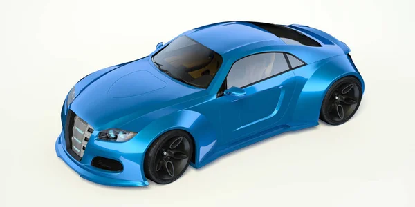 Rendering Una Concept Car Generica Senza Marchio — Foto Stock