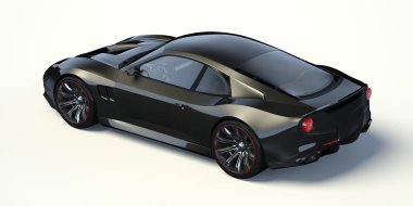 Markasız, jenerik konsept bir arabanın 3 boyutlu çizimi