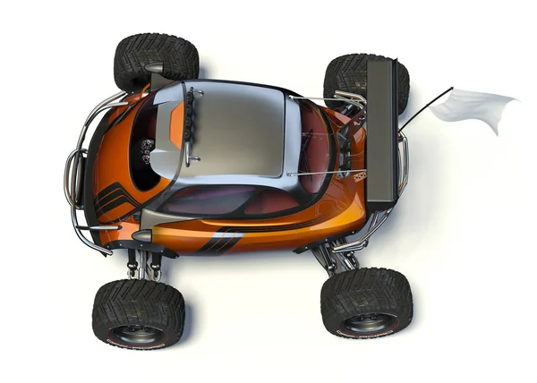 スタジオ環境でブランドレス汎用コンセプトカーの3D レンダリング スモールコンセプト Atv — ストック写真