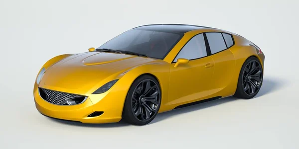 Rendu Concept Car Générique Sans Marque — Photo