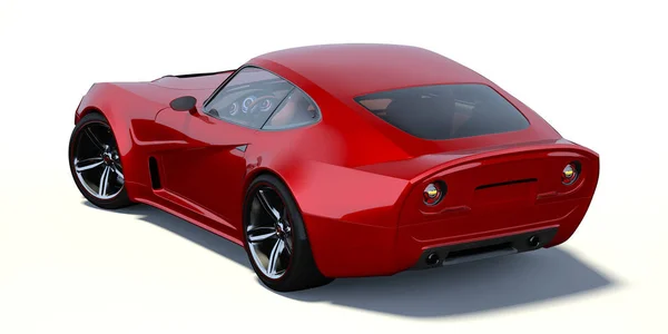 Rendering Una Concept Car Generica Senza Marchio — Foto Stock
