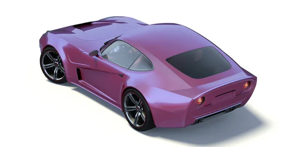 Rendering Una Concept Car Generica Senza Marchio — Foto Stock