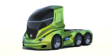 Markasız bir konsept kamyonun 3 boyutlu yorumlaması